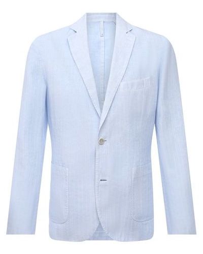 Льняной пиджак 120% Lino, синий