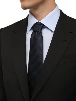Шелковый галстук Lanvin синий