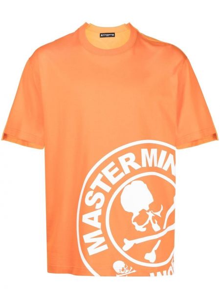 T-shirt con stampa Mastermind World arancione
