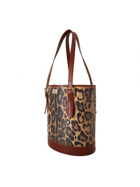 Bolso shopper con estampado leopardo Dolce & Gabbana