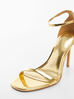 Sandále Mango zlatá