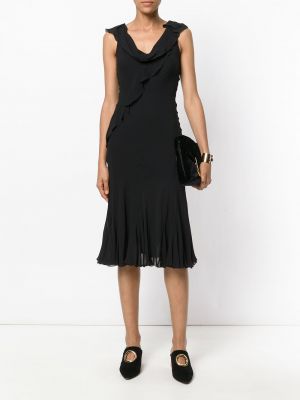 Mini vestido Christian Dior negro