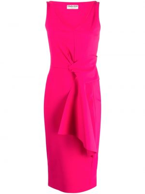 Midi obleka brez rokavov Chiara Boni La Petite Robe roza