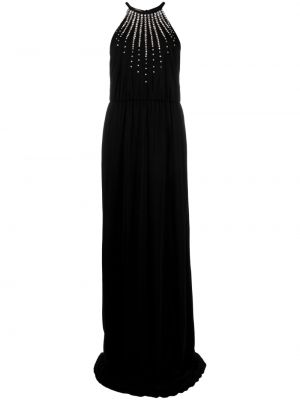 Вечерна рокля с кристали Gucci черно