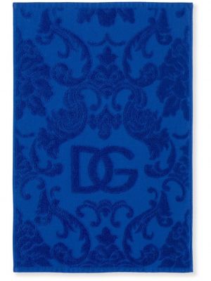 Peignoir en jacquard Dolce & Gabbana bleu