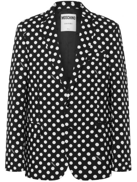 Gepunkteter langer blazer Moschino