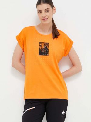 Sportska majica kratki rukavi Mammut narančasta