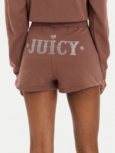 Priliehavé športové šortky Juicy Couture hnedá