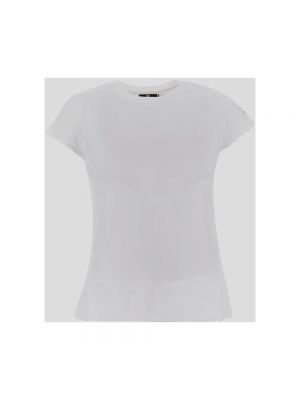 Camiseta de algodón Elisabetta Franchi blanco