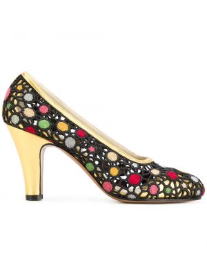 Pumps med broderi Ferragamo