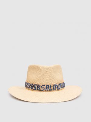 Бежевая шляпа Borsalino