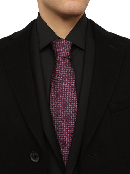 Шелковый галстук Kiton зеленый