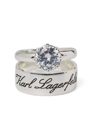 Stříbrný prsten Karl Lagerfeld - stříbrný