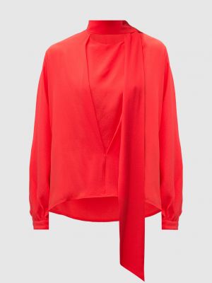 Червона шовкова блуза Victoria Beckham