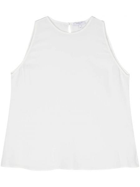Αμάνικη μπλούζα με διαφανεια Boglioli λευκό