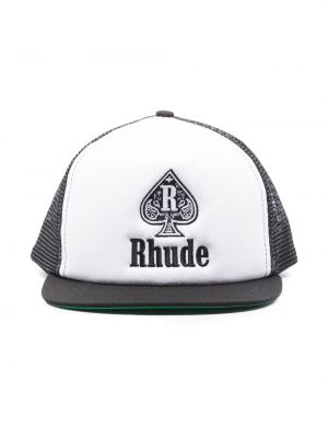 Brodert lue Rhude svart