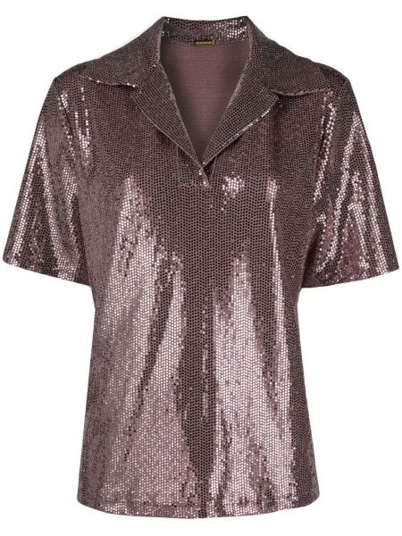 Paljett krage bluse Dodo Bar Or rosa