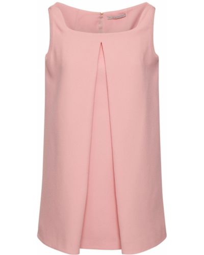 Sukienka mini z krepy Emilia Wickstead różowa