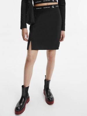 Φούστα mini Calvin Klein μαύρο