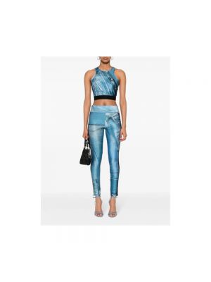 Leggings Versace Jeans Couture blau