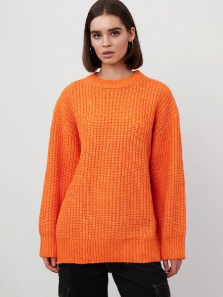 Оранжевый свитер Modis