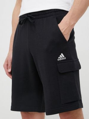 Pamut rövidnadrág Adidas - fekete