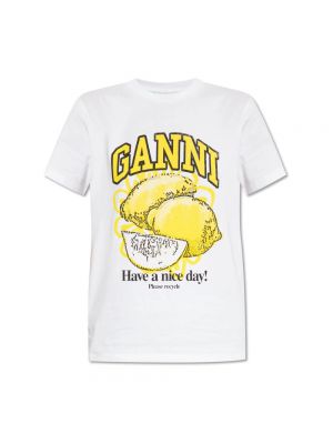 Koszulka Ganni biała