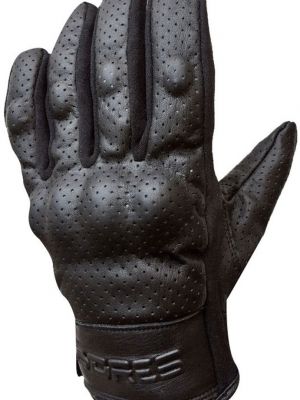 Кожаные перчатки Bores черные