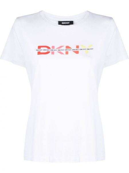 Camiseta con estampado Dkny blanco