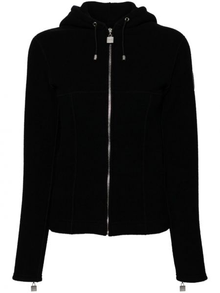 Mikina s kapucí na zip Chanel Pre-owned černá