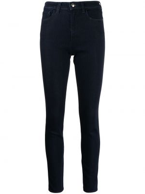 Jeans skinny taille haute Emporio Armani noir