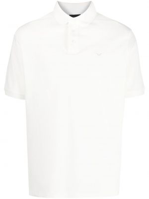 Poloshirt mit stickerei Emporio Armani weiß