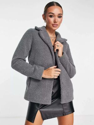 Серая куртка из искусственного меха Unreal Fur
