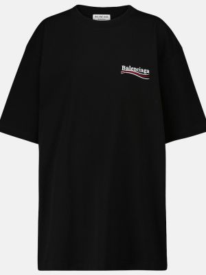 T-shirt i bomull Balenciaga svart