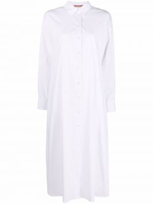 Vestido camisero plisado 12 Storeez blanco