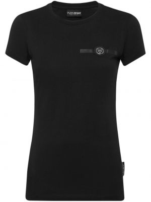 Bavlnené športové tričko Plein Sport čierna