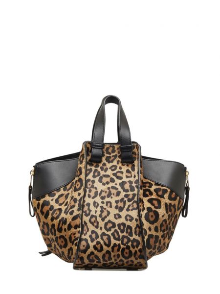 Leopardí taška s potiskem Loewe Pre-owned černá