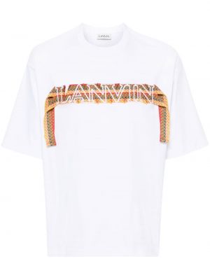 T-shirt en dentelle Lanvin blanc