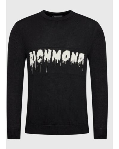 John Richmond Sweater RMA22034MA Fekete Regular Fit