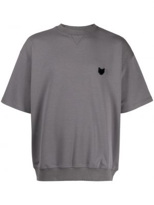 Bavlnené tričko Zzero By Songzio sivá