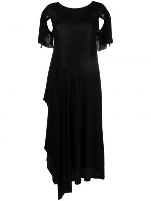 Sukienka koktajlowa bawełniana asymetryczna Yohji Yamamoto
