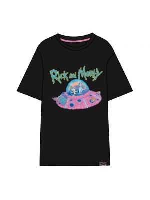 Džersinė marškiniai Rick And Morty juoda