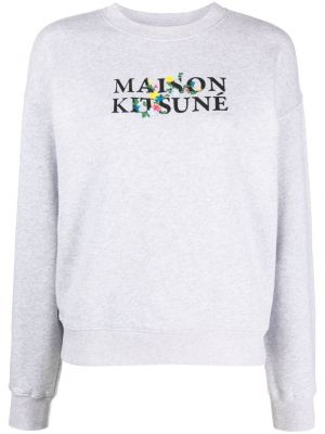 Sweatshirt aus baumwoll mit print Maison Kitsuné