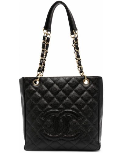Bolso shopper acolchada Chanel Pre-owned negro