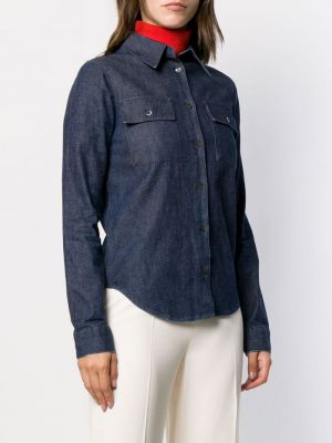 Koszula jeansowa slim fit Helmut Lang Pre-owned niebieska