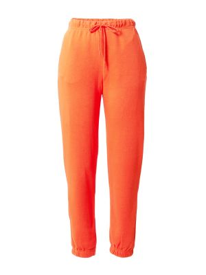 Спортни панталони Pieces оранжево