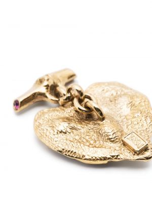 Manschettenknopf mit kristallen Saint Laurent Pre-owned gold