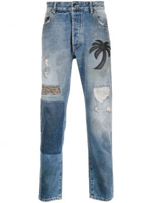 Straight leg jeans Palm Angels blu