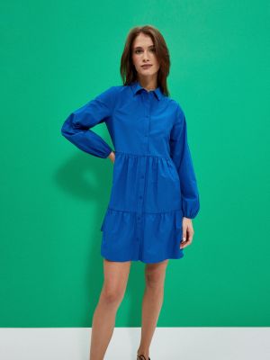 Košilové šaty Moodo modré