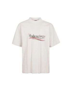 Koszulka Balenciaga beżowa